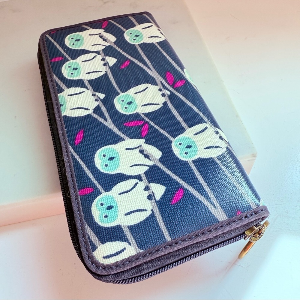 Fossil KeyPer Owl Large Zip Around Wallet - image 5